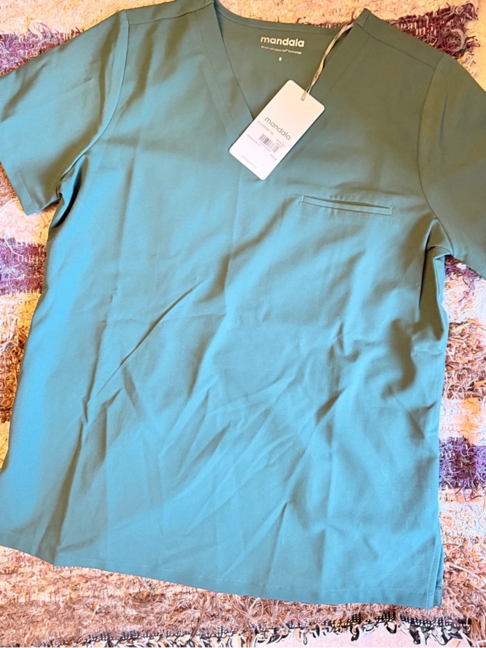 Mandala Women's small nursing scrub top! New with tags!
